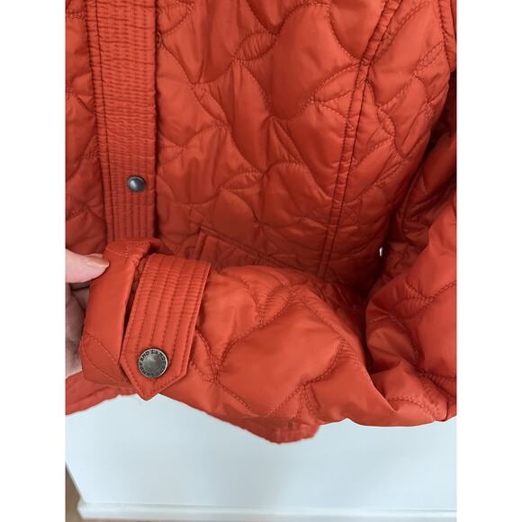 Lands End Womens XL Quilted Red Puffer Jacket Lightweight Packable Preppy - Picture 5 of 5